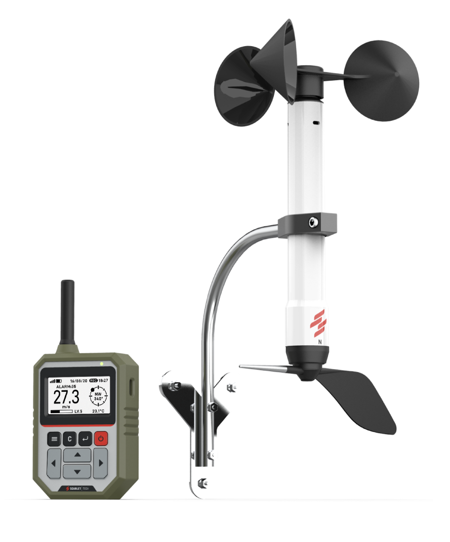 Equipo Scarlet Tech WL-21 para medición de viento con kit magnético