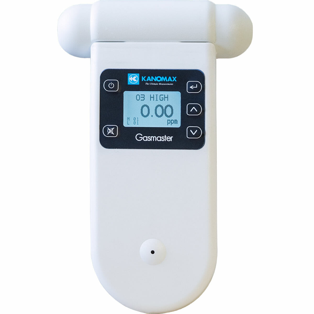Vista frontal del detector portátil Kanomax 2700 para gases tóxicos
