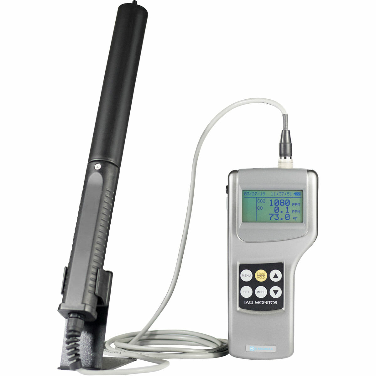 Medidor de Calidad de Aire Kanomax 2212 con sensor y pantalla digital