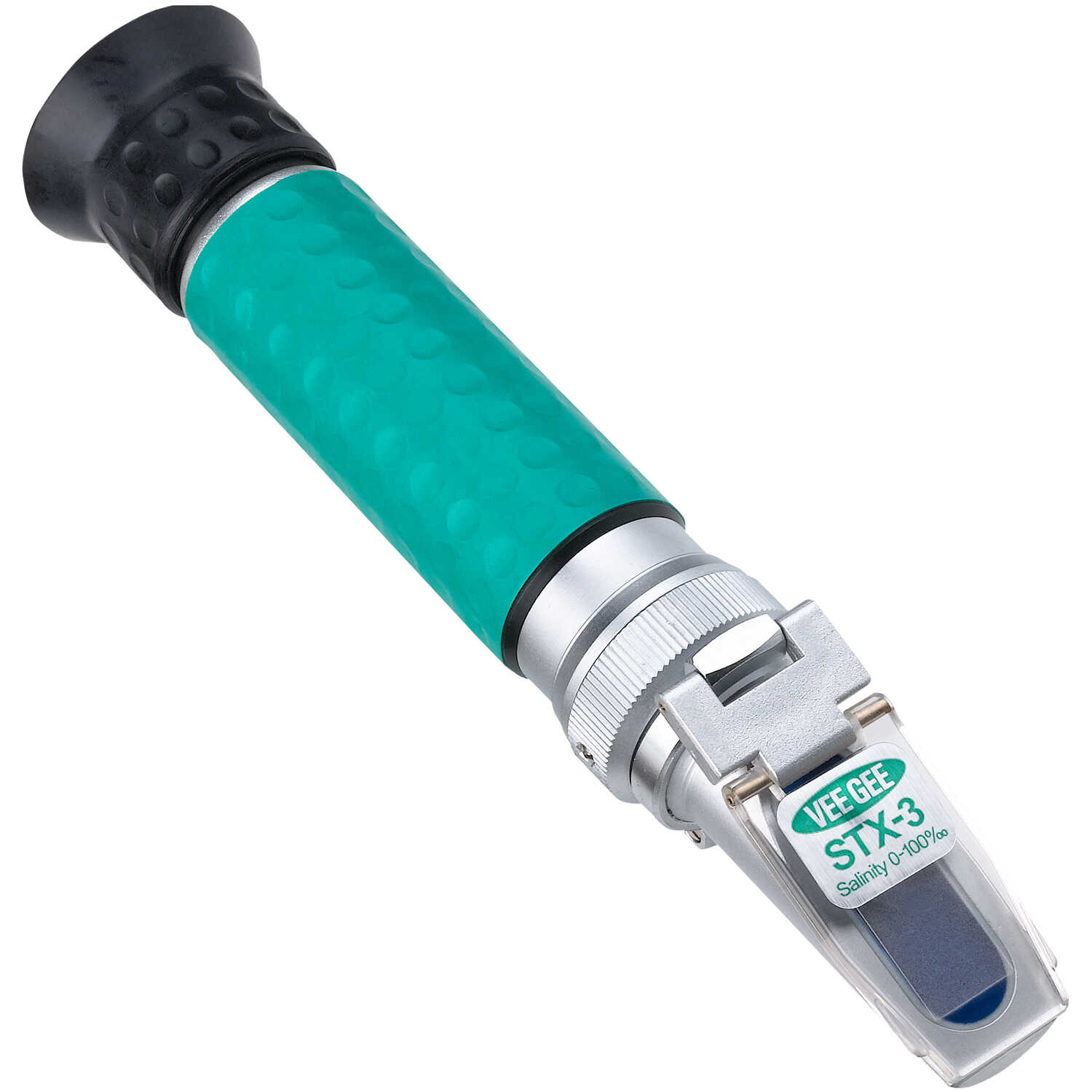 Refractómetro portátil de salinidad Vee Gee STX-3 con diseño compacto