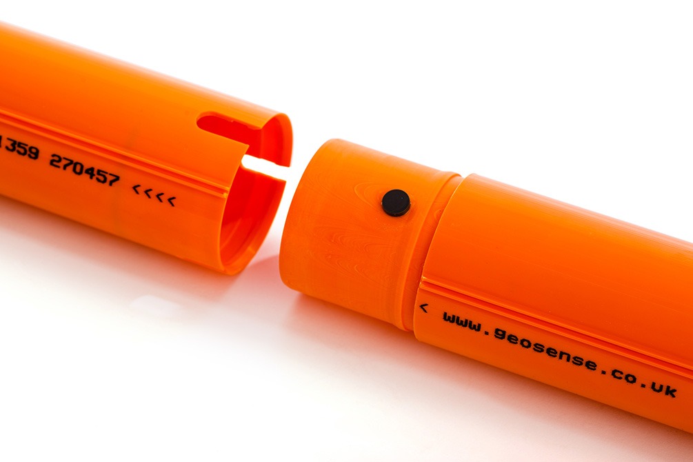 Tubería inclinométrica Geosense QJ en ABS con ranuras a 90° para inclinometría portátil