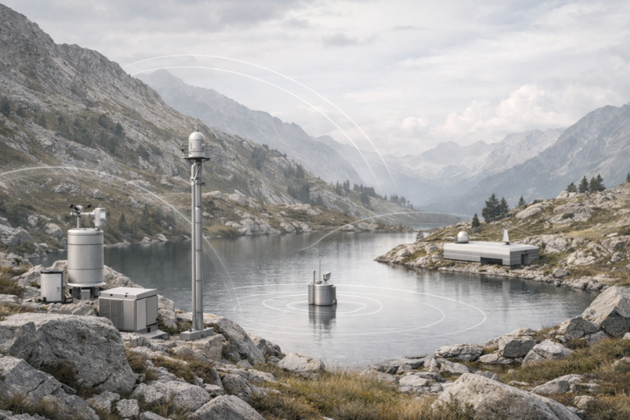 Infraestructura de instrumentación sostenible integrada al paisaje