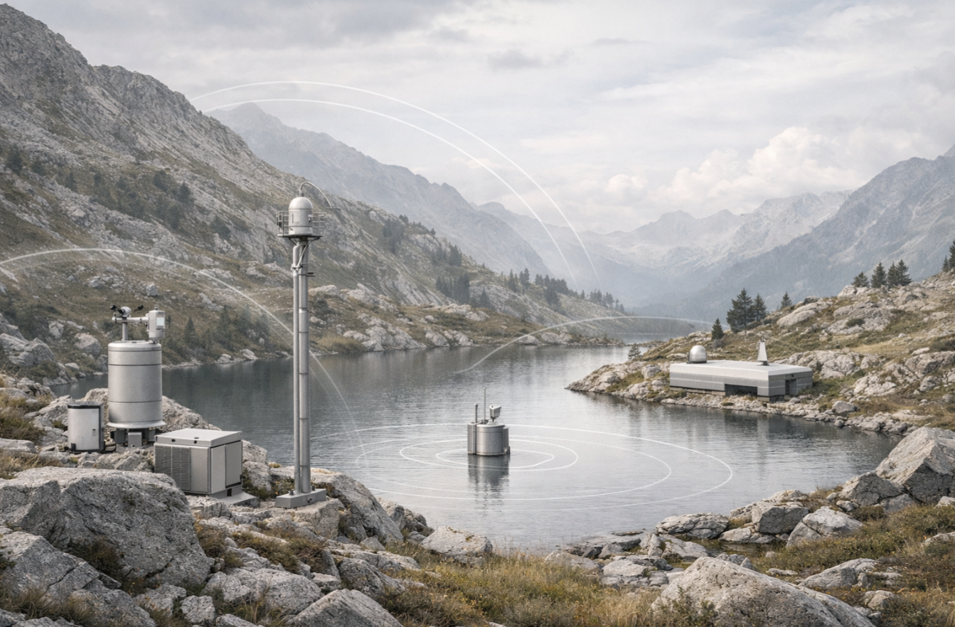 Infraestructura de instrumentación sostenible integrada al paisaje