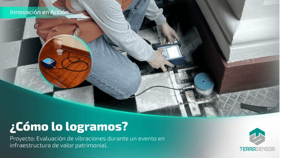 Evaluación de vibraciones durante un evento en infraestructura de valor patrimonial